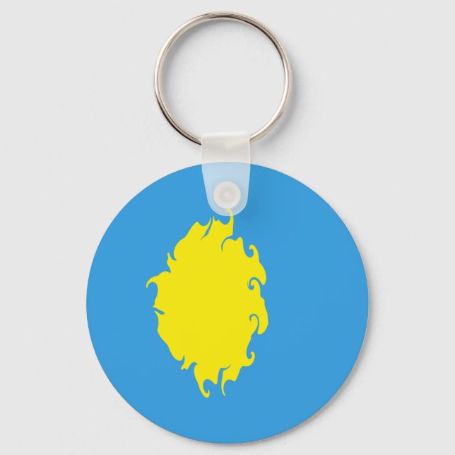 Palau Gnarly Flag Keychain (Front)