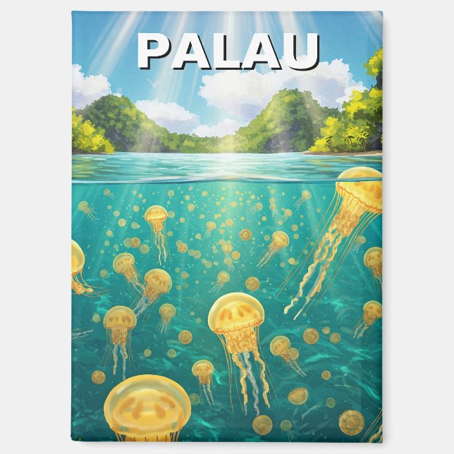 Palau Jellyfish Lake Travel Magnet (Front)