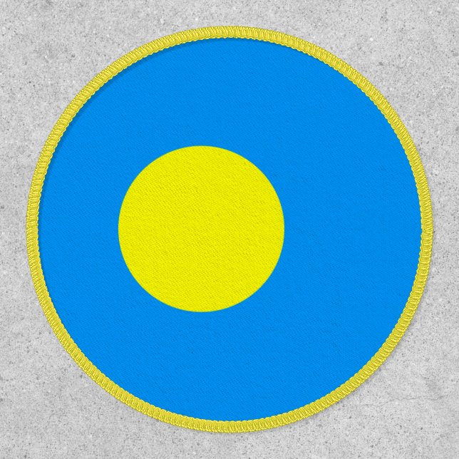 Palauan Flag, Flag of Palau Patch (Front)