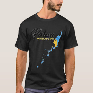 Palauan Flag Map Of Palau T-Shirt