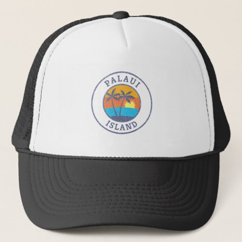 Palaui Island Philippines Faded Classic Style Trucker Hat