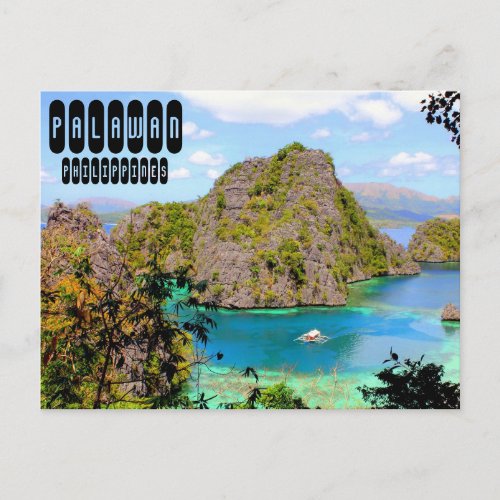 Palawan Island in Philippines Postcard