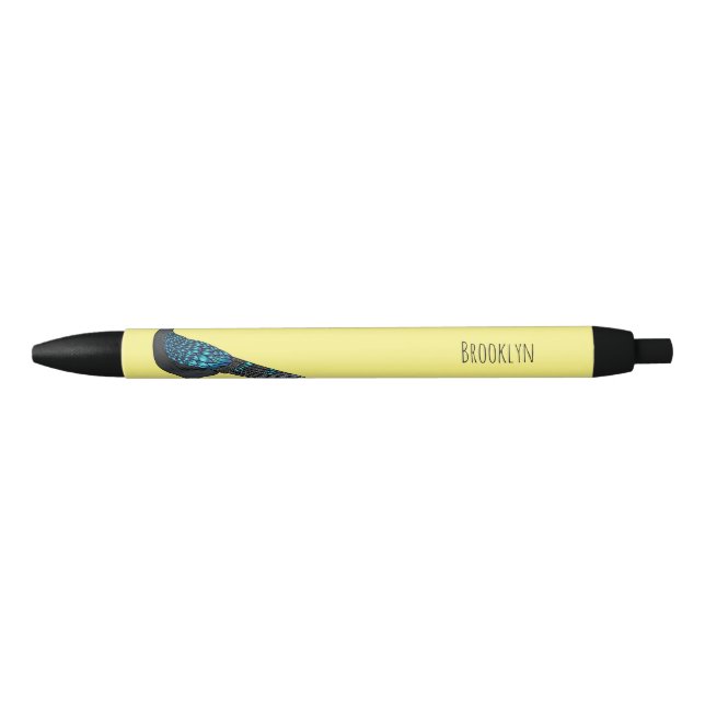 Palawan peacock pheasant bird cartoon illustration pen (Front)