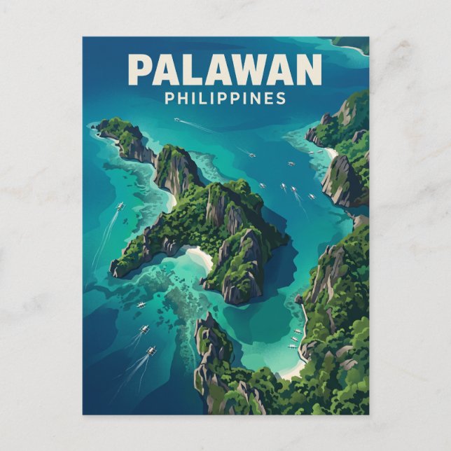 Palawan Philippines Postcard (Front)