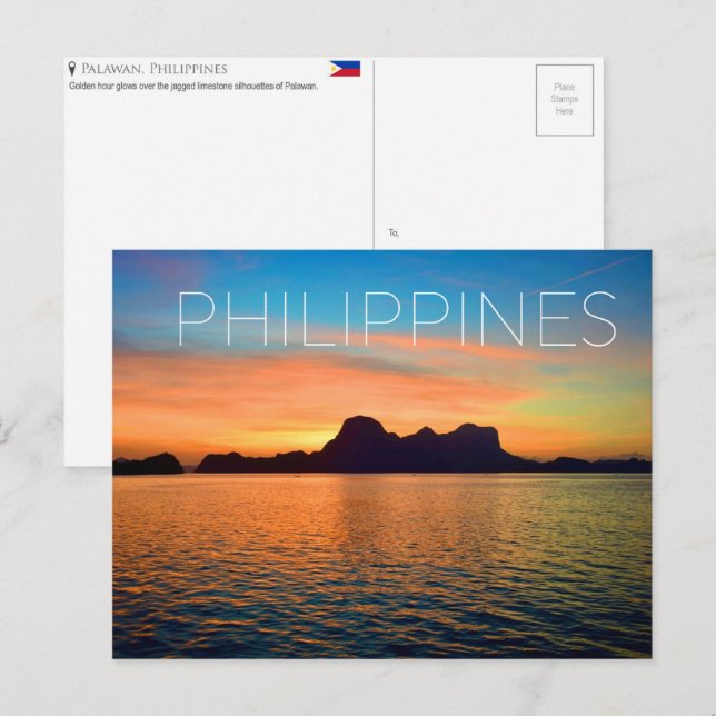 Palawan, Philippines Travel Postcard (Front/Back)