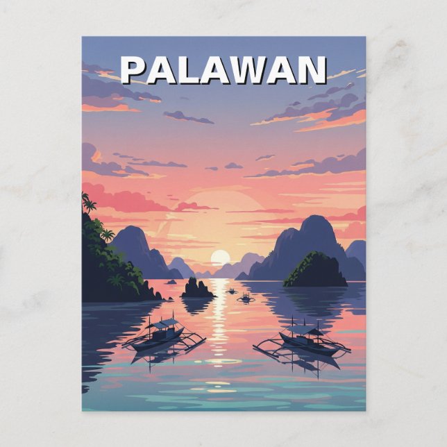 Palawan Philippines Travel Postcard (Front)