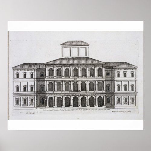 Palazzo Barberini on the Quirinale finished 1630 Poster