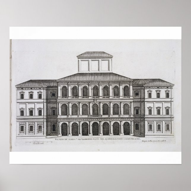 Palazzo Barberini on the Quirinale, finished 1630, Poster (Front)