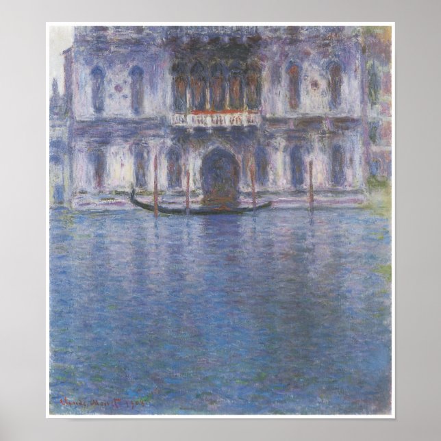 Palazzo Contarini, Venice, Claude Monet Poster (Front)