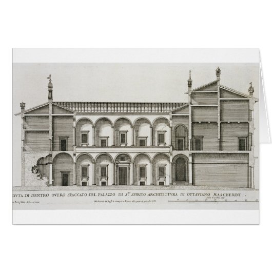 Palazzo di Santo Spirito, from 'Palazzi di Roma', (Front Horizontal)