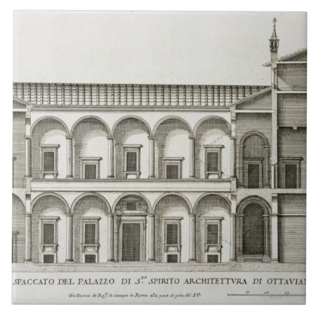 Palazzo di Santo Spirito, from 'Palazzi di Roma', Tile (Front)