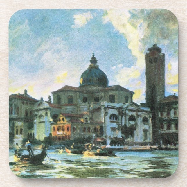 Palazzo Labia, Venice by John Singer Sargent Beverage Coaster (Front)