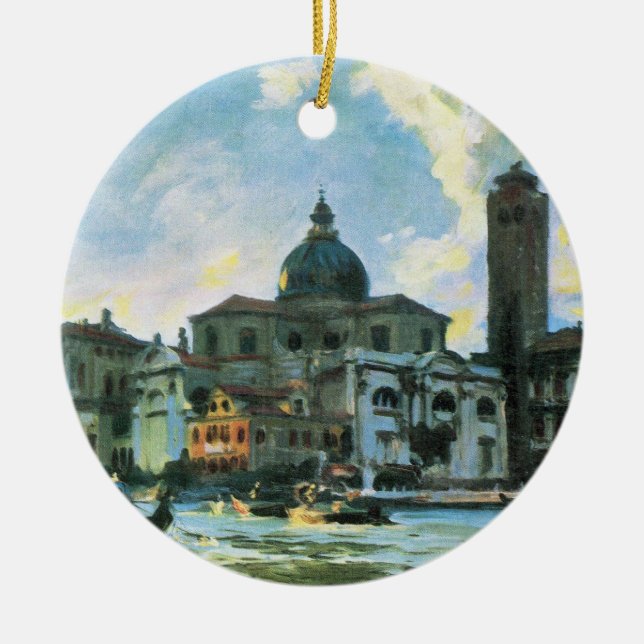 Palazzo Labia, Venice by John Singer Sargent Ceramic Ornament (Front)