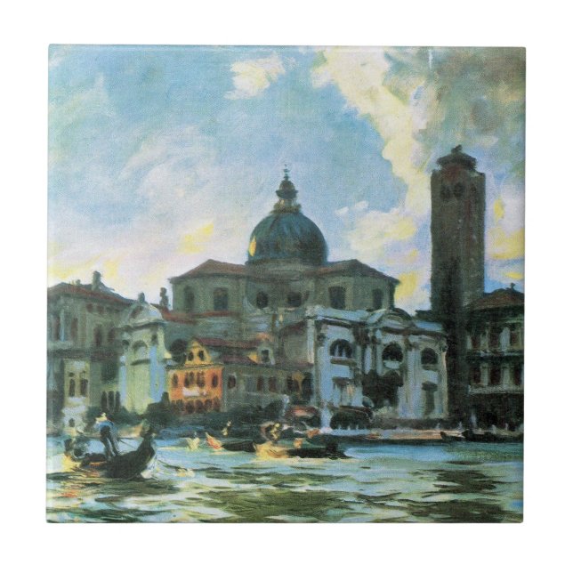Palazzo Labia, Venice by John Singer Sargent Ceramic Tile (Front)