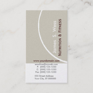 Pale Abstract Simple Modern Unique Professional Business Card