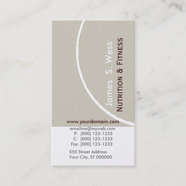 Pale Abstract Simple Modern Unique Professional Business Card (Front)