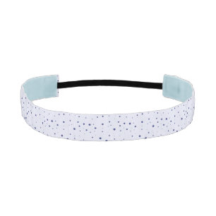Pale and Navy Blue Speckled Athletic Headband