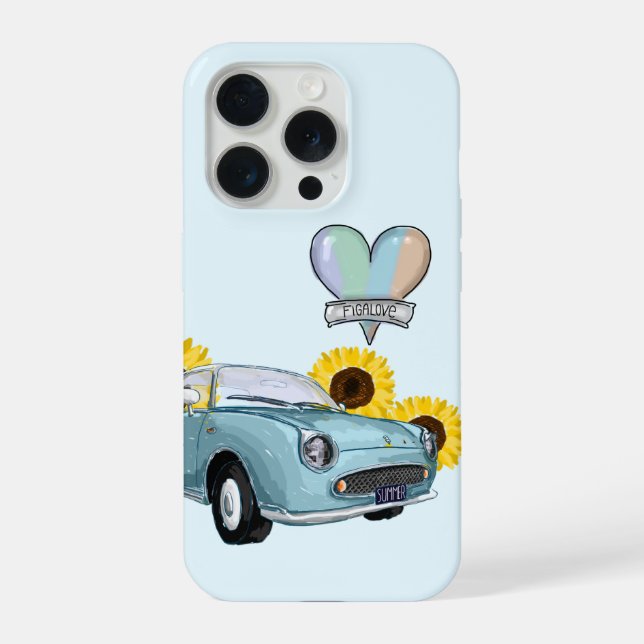 Pale Aqua Figaro phone case - telefoonhoesje (Back)