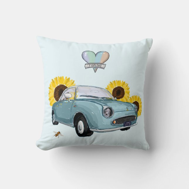 Pale Aqua Figaro pillow (Front)