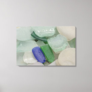 Pale Beach Glass Canvas Print