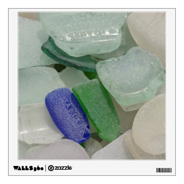 Pale Beach Glass Wall Decal (Front)