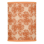 Pale Beige and Tuscany Orange Damask Pattern Lamp Shade (Front)