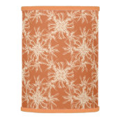 Pale Beige and Tuscany Orange Damask Pattern Lamp Shade (Right)