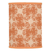 Pale Beige and Tuscany Orange Damask Pattern Lamp Shade (Back)
