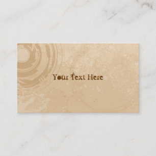 Pale Beige Grunge Business Cards