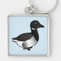 Pale-bellied Brant Goose Premium Square Keychain