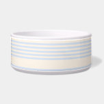 Pale blue and beige five stripes pattern bowl<br><div class="desc">Pale blue and beige five stripes pattern</div>