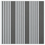 Pale blue and charcoal five stripes pattern fabric