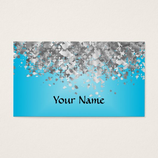 Pale blue and faux glitter (Front)