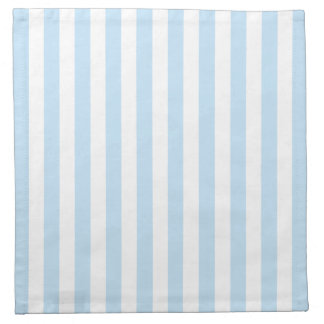 Pale Blue and White Candy Stripe Cloth Napkin