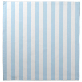 Pale Blue and White Candy Stripe Cloth Napkin