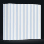 Pale blue and white candy stripes 3 ring binder<br><div class="desc">Pale blue and white candy stripes</div>
