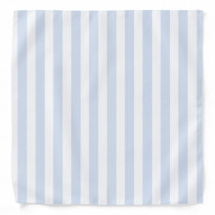 Pale blue and white candy stripes bandana