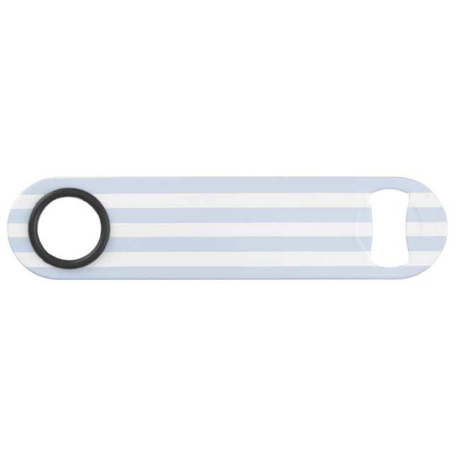 Pale blue and white candy stripes bar key (Back Horizontal)