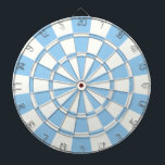 Pale Blue And White Dartboard<br><div class="desc">Pale Blue And White Dart Board</div>