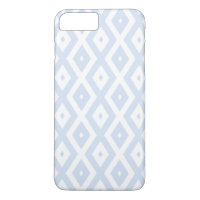 Pale blue and white diamond pattern