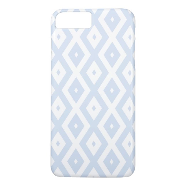 Pale blue and white diamond pattern Case-Mate iPhone case (Back)