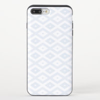 Pale blue and white diamond pattern