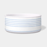 Pale blue and white five stripes pattern bowl<br><div class="desc">Pale blue and white five stripes pattern</div>