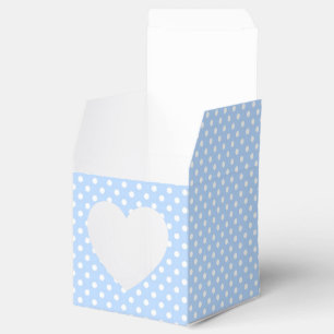 Pale Blue and White Polka Dot Favor Box