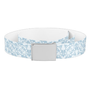 Pale Blue Damask Belt