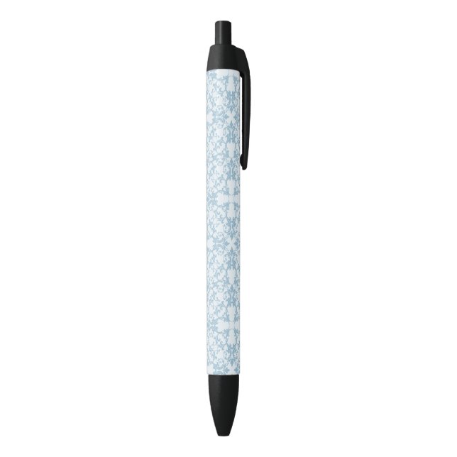 Pale Blue Damask Pen (Bottom (Vertical))