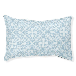 Pale Blue Damask Pet Bed