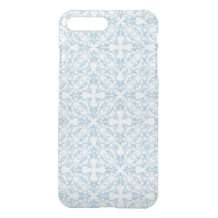 Pale Blue Damask iPhone 8 Plus/7 Plus Case