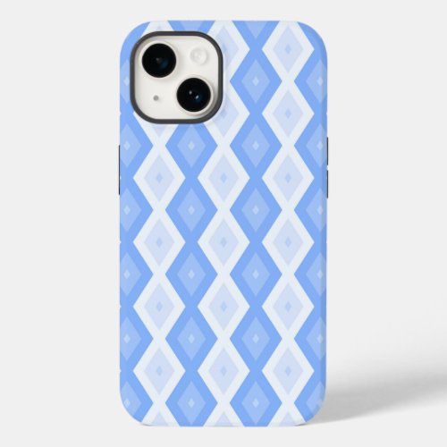 Pale blue diamond pattern Case_Mate iPhone 14 case
