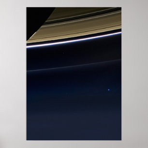 Pale Blue Dot — Cassini Poster